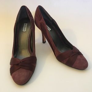 NWOT Alfani plum suede pumps size 7.5 heels shoes